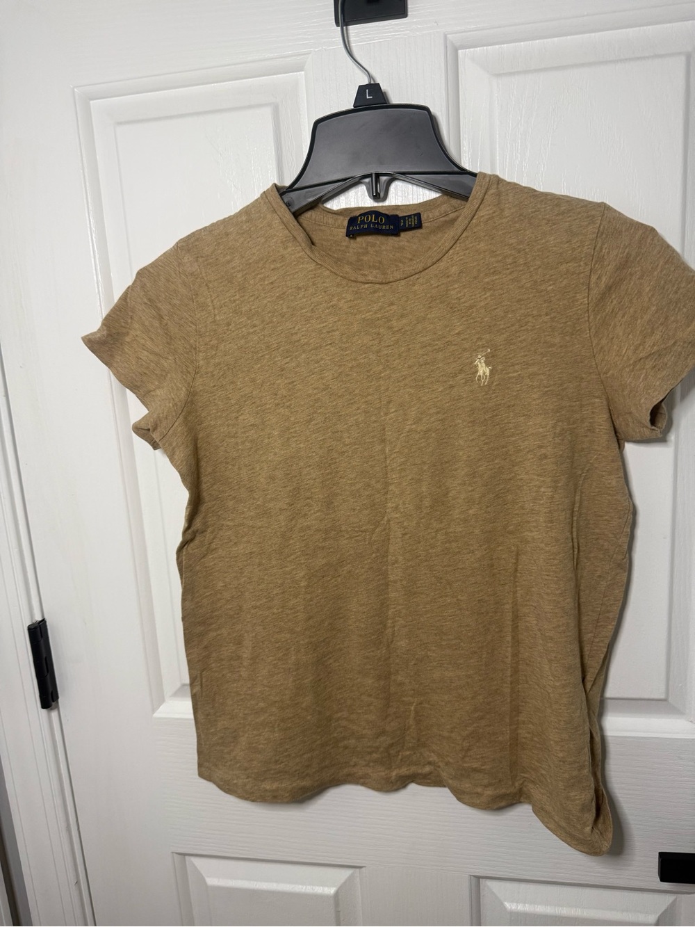 Polo by Ralph Lauren Short Sleeve Crewneck Tee in Tan